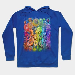 Rainbow Octopus Jellyfish Hoodie